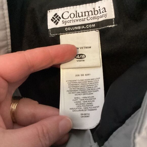 boys Columbia Insulated Ski/ Snowboard Pants‎ 14/16 Gray - Picture 5 of 5